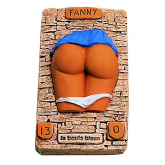 Fanny petanque en relief 17 x 10 cm