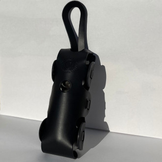 Sacoche cuir La bouclée - Cuir Noir Mat