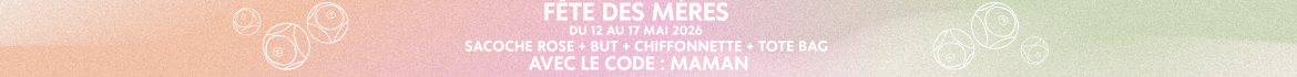 F&ecirc;tes des m&egrave;res - du 12 au 17 mai 2026 : sacoche rose + but + chiffonnette + tote bag avec le code promo "MAMAN"